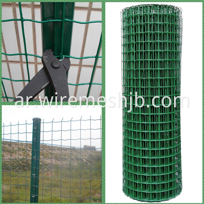 Green PVC Coated Welded Wire Fence